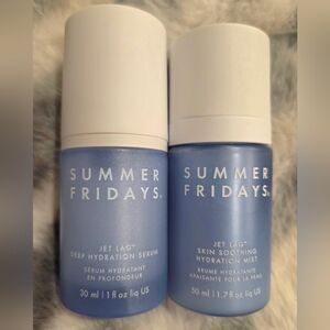 Summer Fridays Jet Lag Deep Hydration Serum + Skin Smoothing Hydration Mist